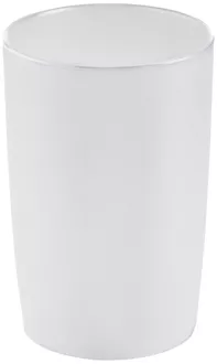 Mundspülbecher Trend Frosted weiss transparent