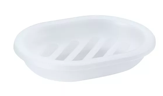 Seifenschale Trend Frosted weiss transparent
