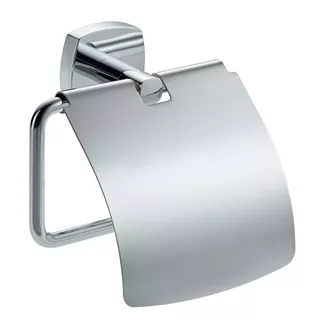 Paper holder with lid Quinto chromed